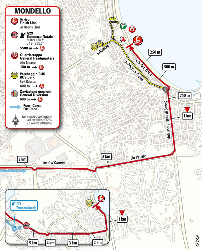 Tappa 2 de Il Giro di Sicilia 2021: Selinunte (Castelvetrano), Mondello (Palermo) Stage 2