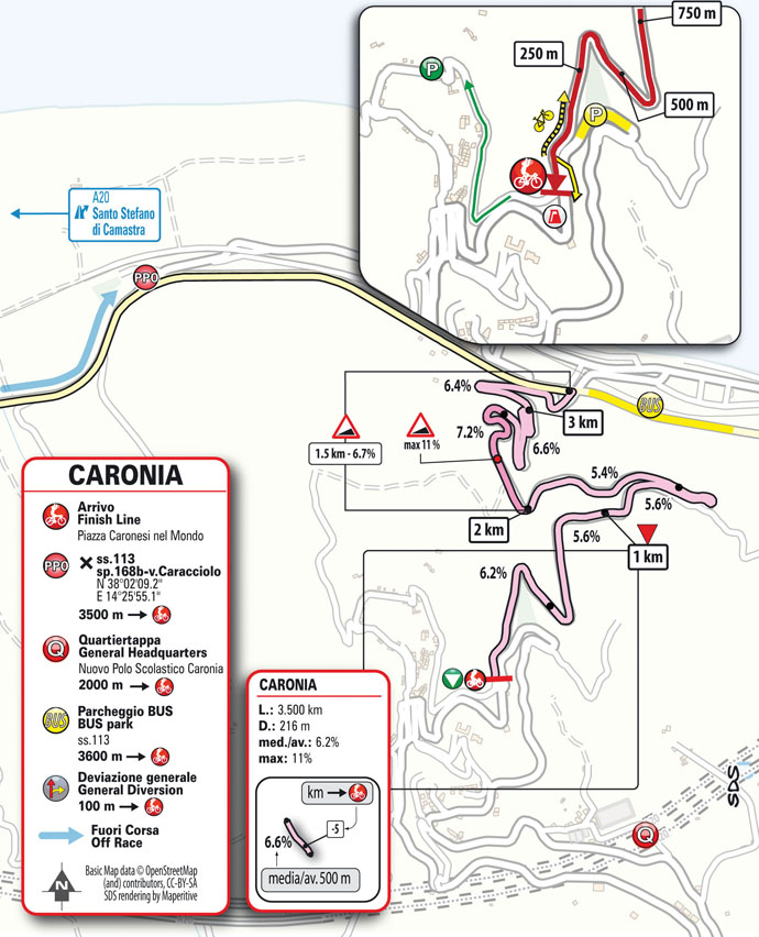 Finish Stage 3 Il Giro di Sicilia EOLO