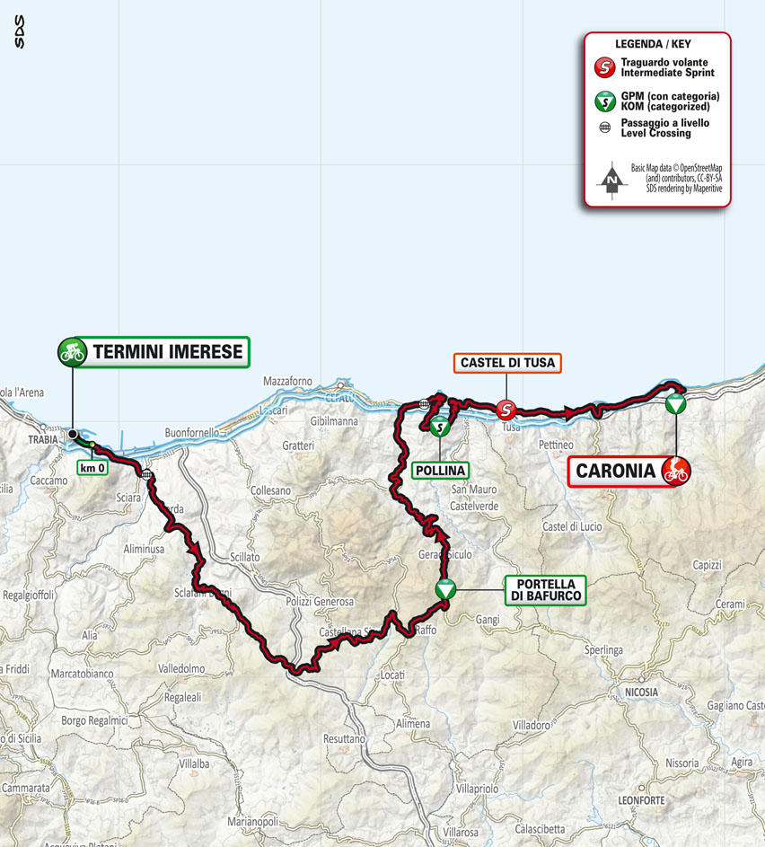 Tappa 3 de Il Giro di Sicilia 2021: Selinunte (Castelvetrano), Mondello (Palermo) stage 3