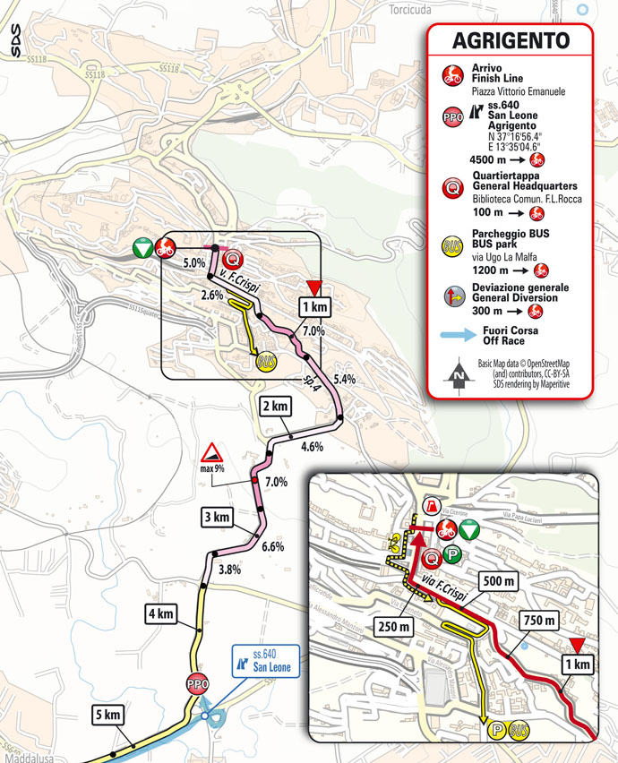 Arrivo/Finish Tappa 1 Il Giro di Sicilia 2023