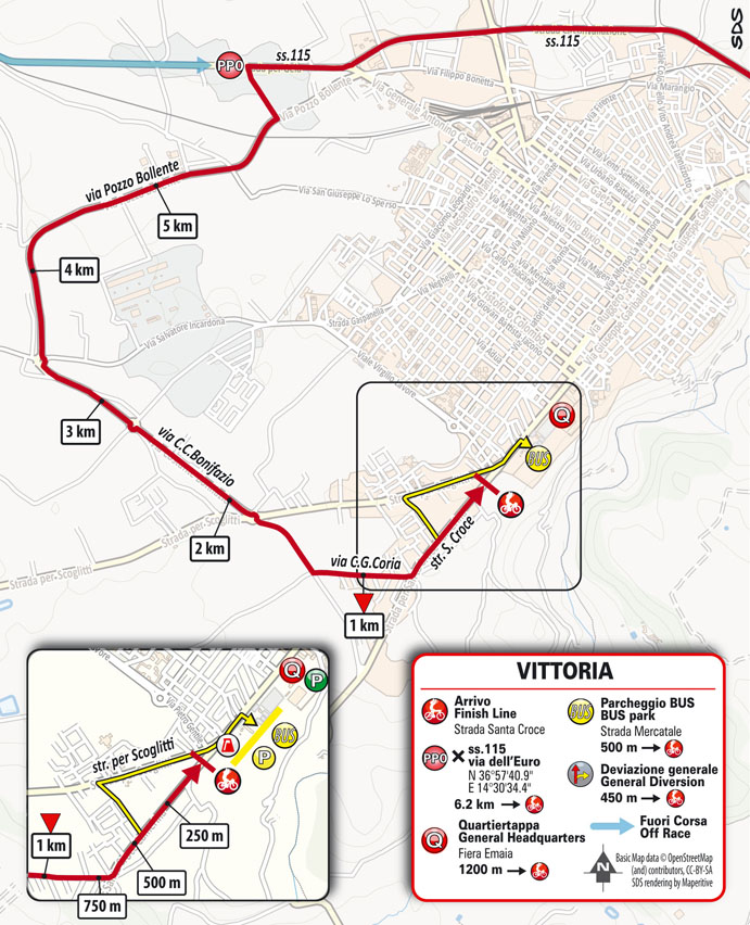 Arrivo/Finish Tappa 2 Il Giro di Sicilia 2023