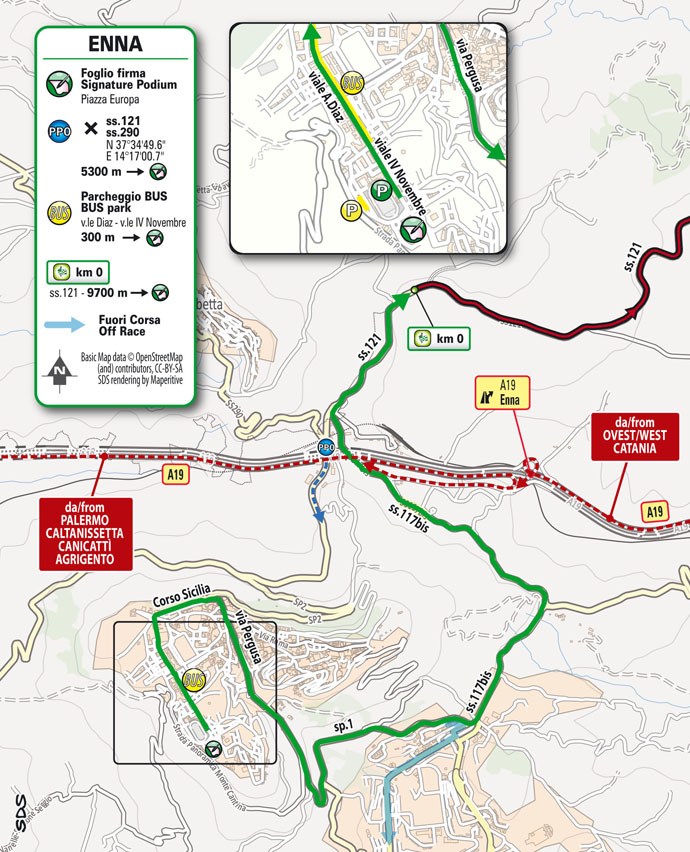 Partenza/Start Tappa 3 Il Giro di Sicilia 2023